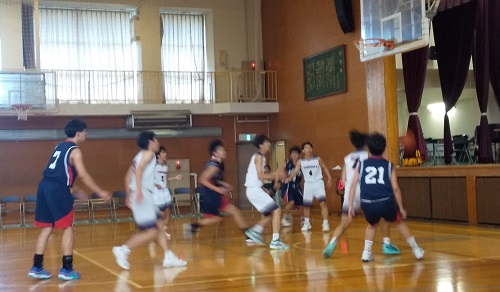 男バス新人戦支部大会２回戦 (2)